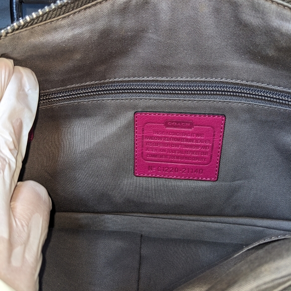 Coach | Vintage Whiskey British Tan Grey Leather Crossbody Bag Handbag Bundle - Picture 6 of 10